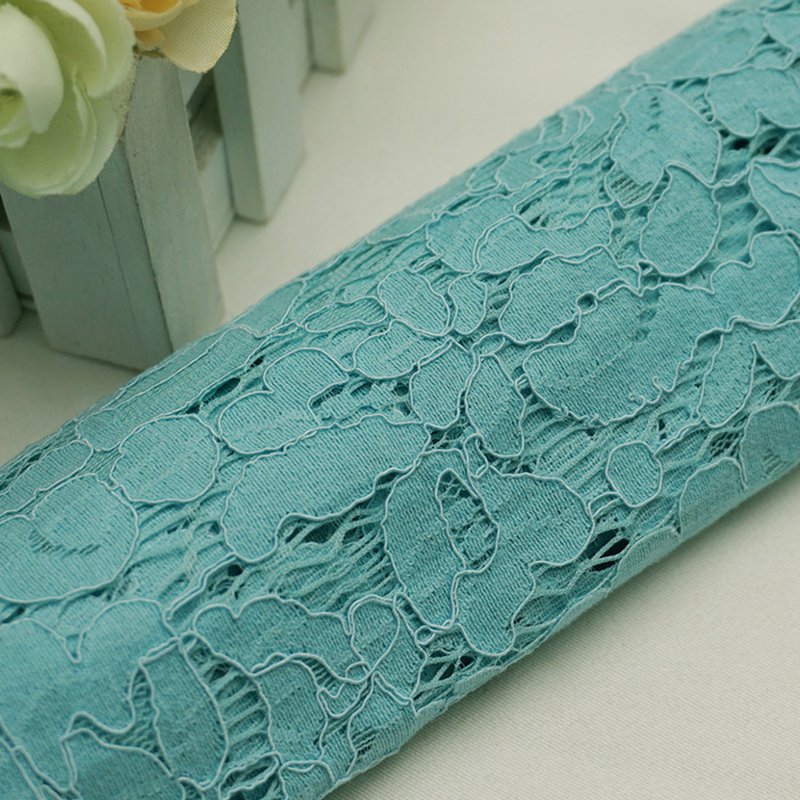 Placement Floral Eyelash Placement Lace Fabric for Women's Wear Wholes 16